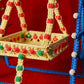 Blue Beige Crochet Krishan Jhula