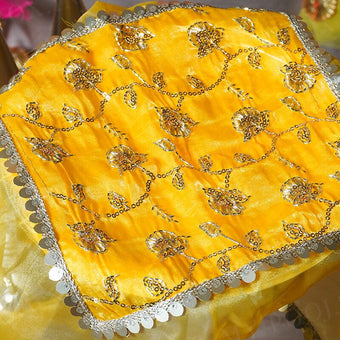Mah-e-Noor Yellow Thali Cover