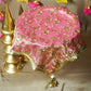 Royal Zari Peach Thali Cover