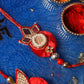 Sparkling Bhaiya Bhabhi Stone Rakhi