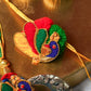 Pretty Handmade Resham Dhaga Bhaiya Bhabhi Rakhi