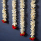 Artificial Jasmine And Red Roses Decorative Backdrop
