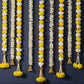 Artificial Jasmine And Yellow Marigold Decorative Backdrop