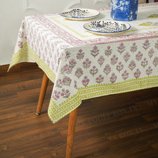 Gul Nilofer Block Printed Table Cover