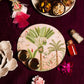 6" Blooming Garden Round Roli Akshat Pooja Thali