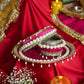 Pink Pearl Beaded Karwa Chauth Thali Set