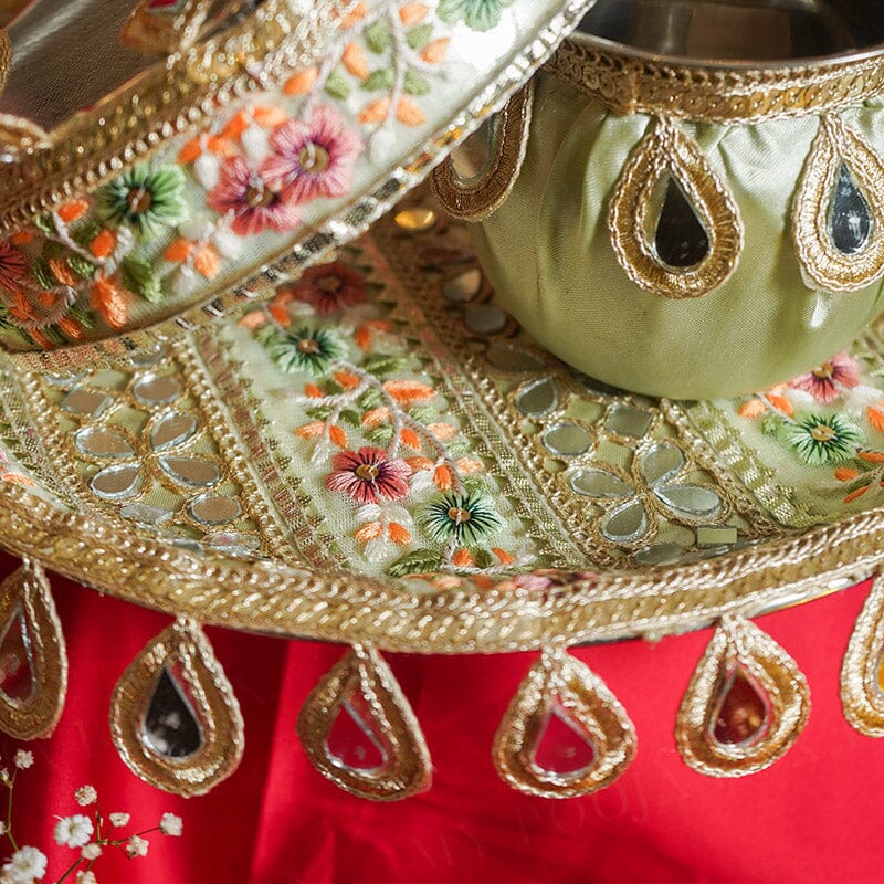 Apsara Mirror Karwa Chauth Thali Set