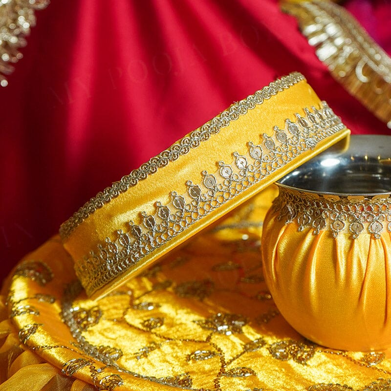 Surajmukhi Karwa Chauth Thali Set With Cover