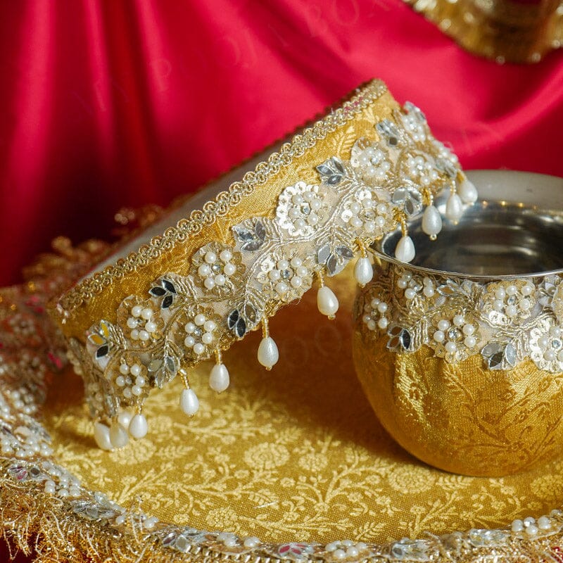 Gulbadan Karwa Chauth Thali Set with Cover