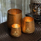 Mehar Golden Decorative T-light Holder