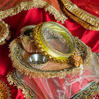 Man Mohini Karwa Chauth Thali Set with Cover