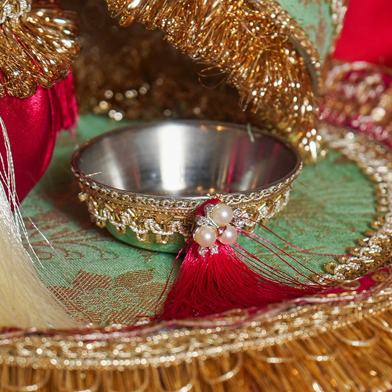 Chandarmukhi Karwa Chauth Thali Set with Cover