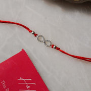 925 Silver Infinity Stone Rakhi