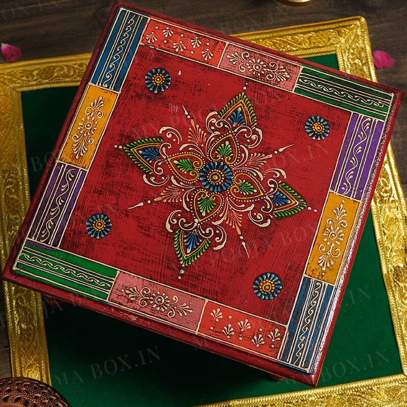 Decorative Wooden Bajot Chowki Set of 3