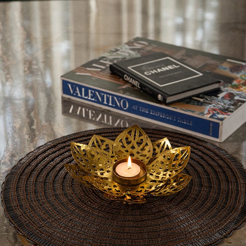 Sabiha Lotus T-light Candle Holder
