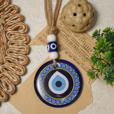 Feng Shui Round Glass Evil Eye Hanging