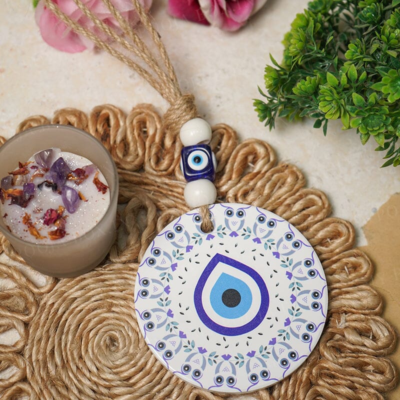 Feng Shui Nightwatch Owl Evil Eye Hanging