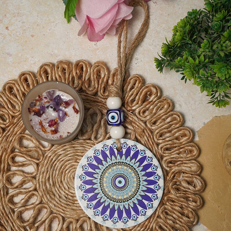 Feng Shui Floral Bloom Evil Eye Hanging