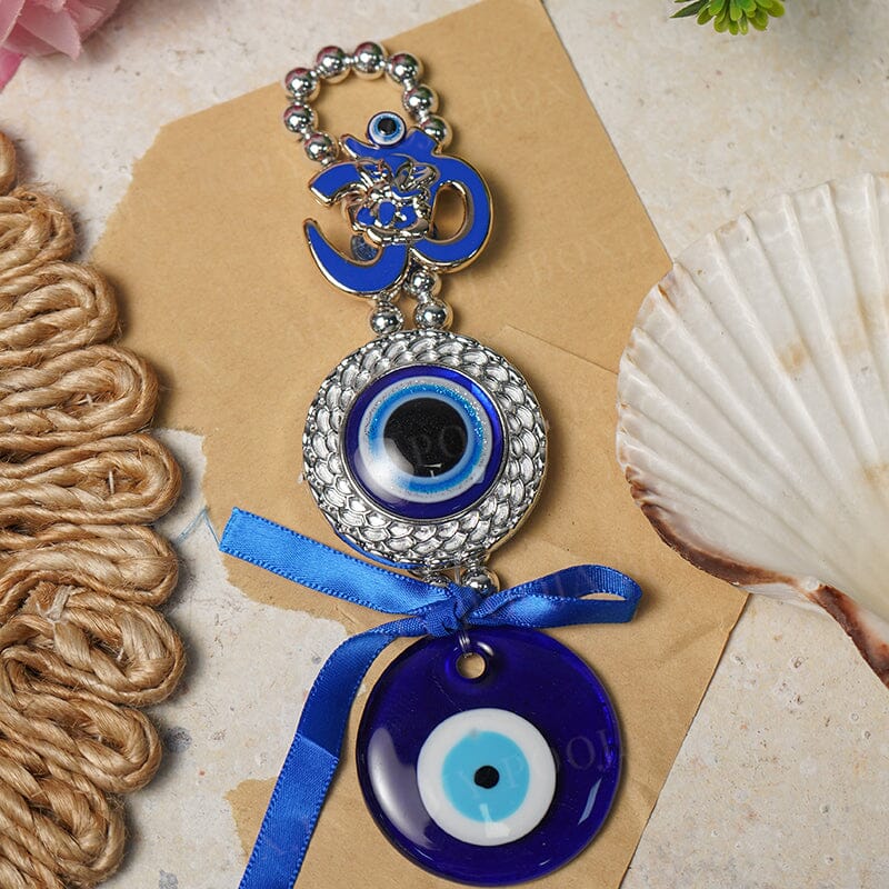 Om Ganesha Chakra Evil Eye Hanging