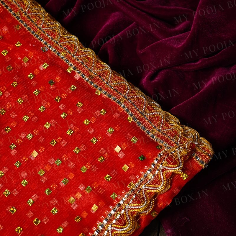 Red Gold Chunri
