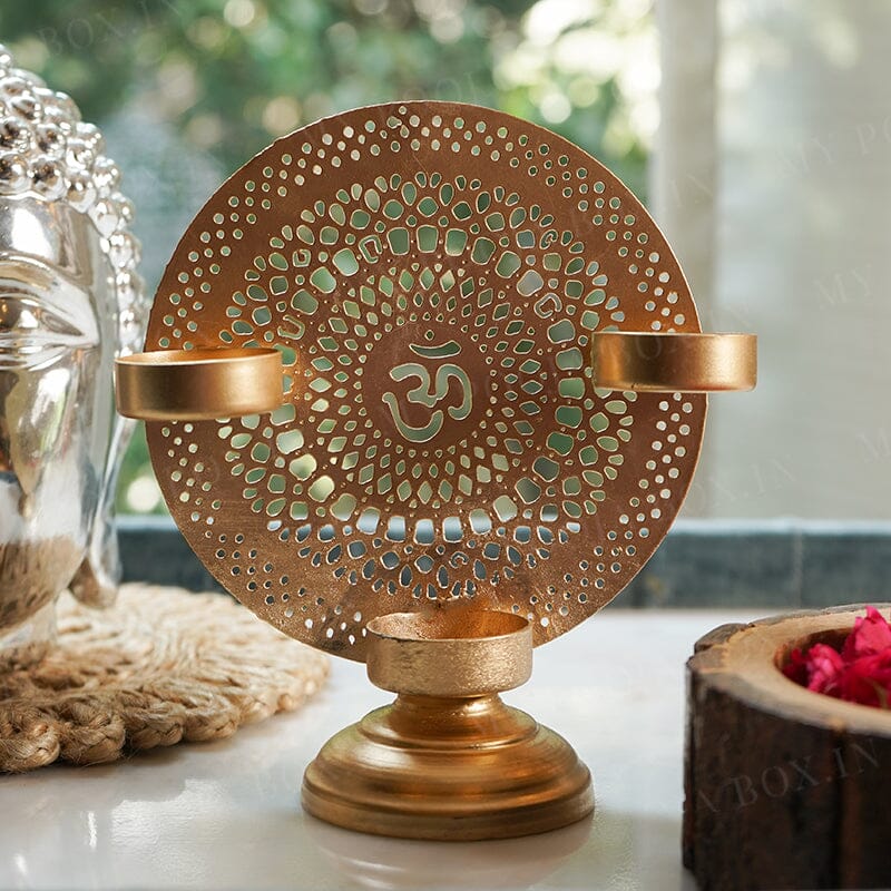 Decorative Om T-light Holder