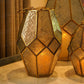 Poly Prism Glass Candle Lantern (Set of 3)