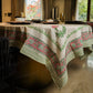 Floral Hues Block Printed Table Cover