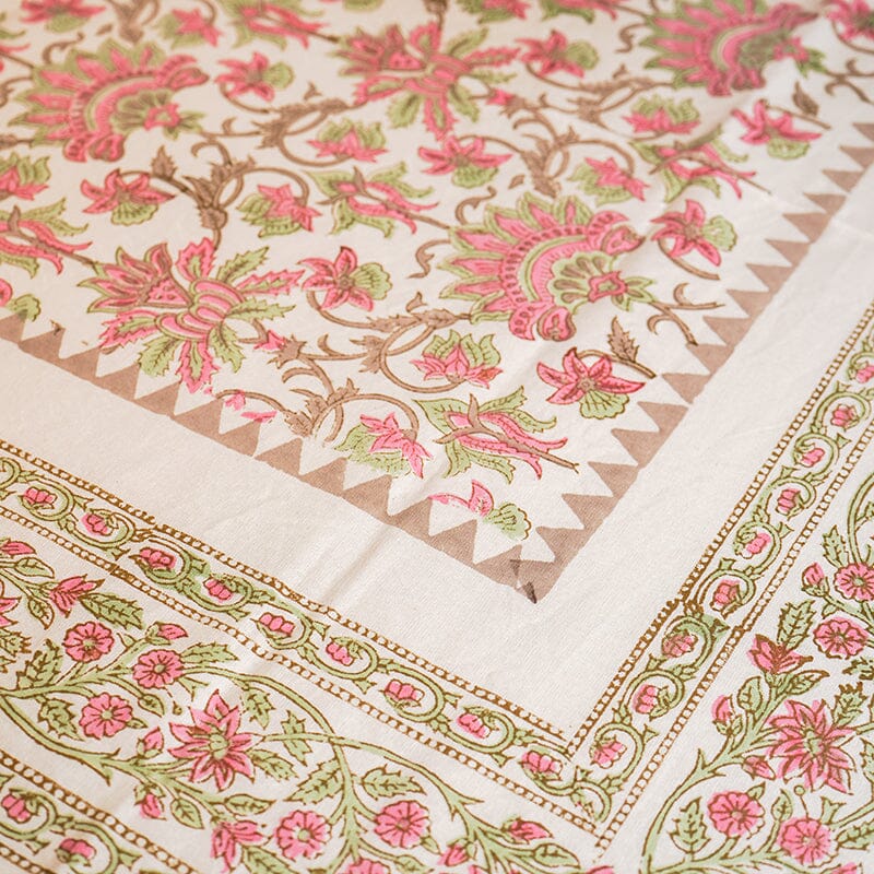 Sanganeri Block Printed Table Cover