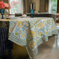 Floral Sanganeri Block Printed Table Cover