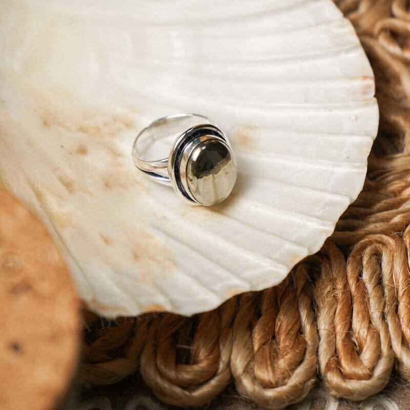 Pyrite Healing Crystal Ring