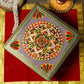 Mandala Wooden Chowki for Pooja 38cm