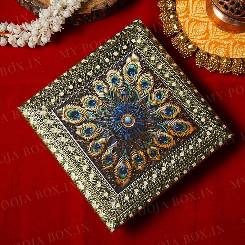 Floral Pattern Designer Wooden Chowki