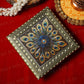 Floral Pattern Designer Wooden Chowki