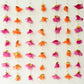 Pink & Orange Backdrop Hanging for Pooja Decoration 3.5FT x 3FT