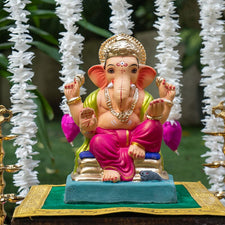 10INCH Eco-Friendly Vighnaharta Ganesh | Plant-A-Ganesha