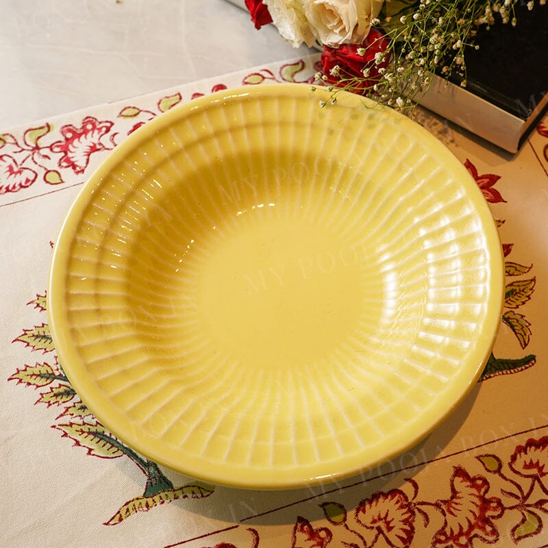 Soft Sunbeam Ceramic Dinner Plates