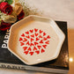 Sweet Heart Dessert Ceramic Plate