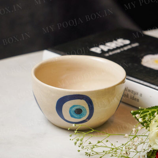 Evil Eye Ceramic Bowl