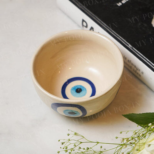 Evil Eye Ceramic Bowl
