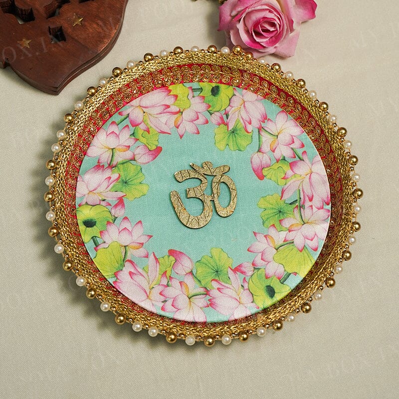 OM Colorful Pooja Thali 20cm