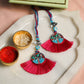 Evil Eye Blue Tassel Lumba Bhabhi Rakhi