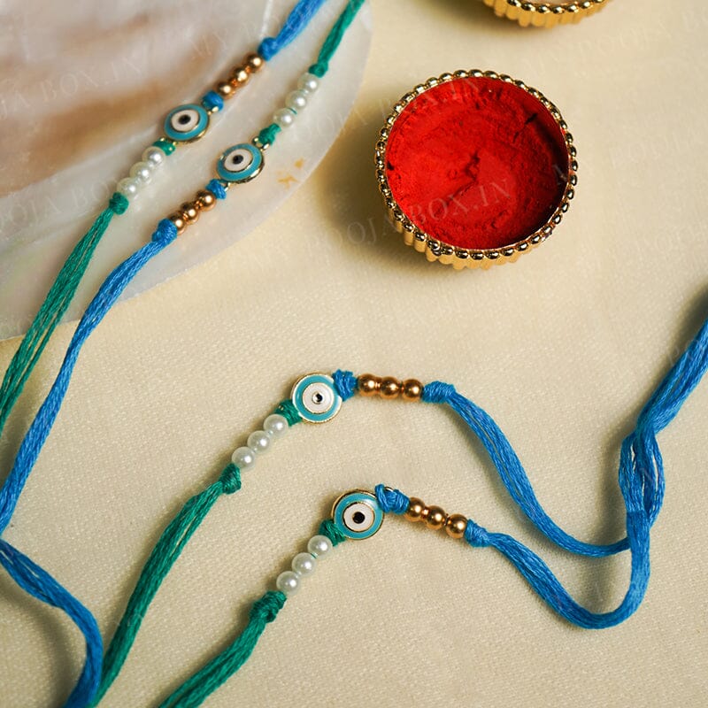 Evil Eye Mini Stone Rakhi