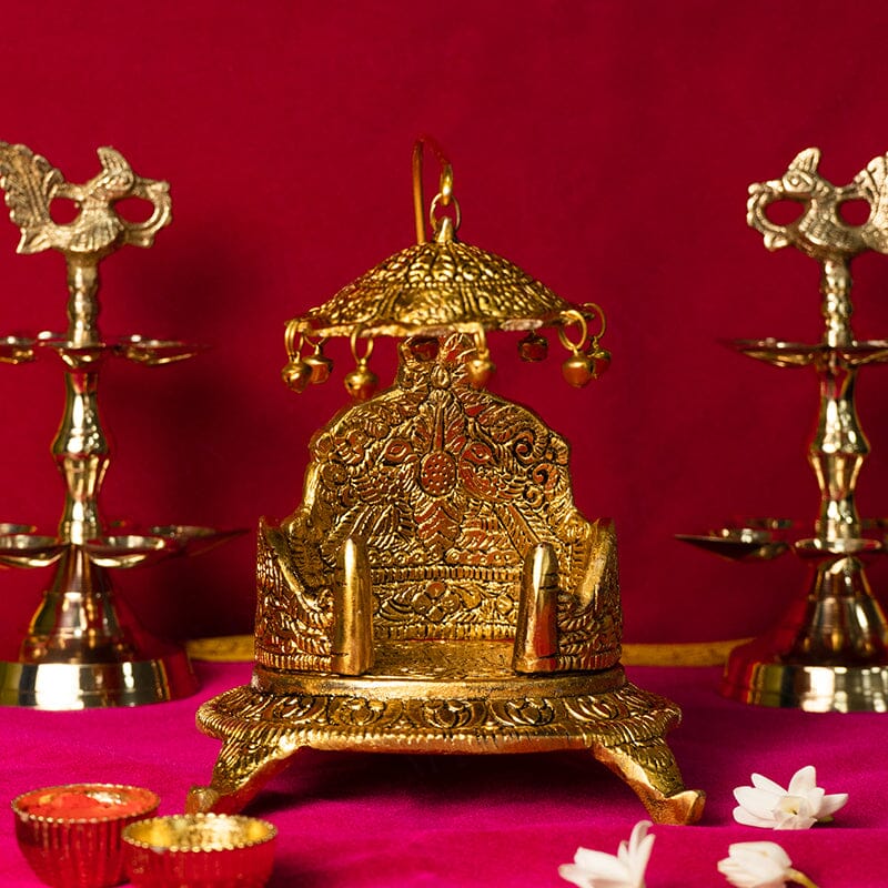 Golden Laddu Gopal Singhasan