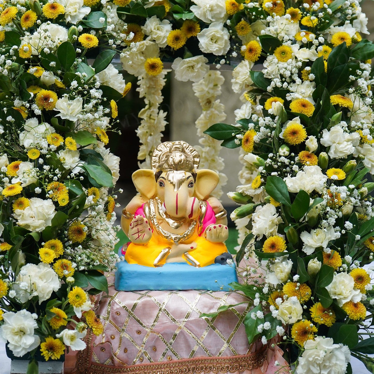 5INCH Eco-Friendly Akhurath Ganesh | Plant-A-Ganesha