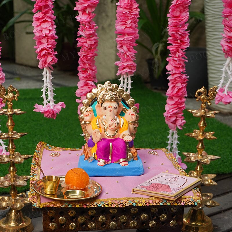 7INCH Eco-Friendly Mundakarama Ganesh | Plant-A-Ganesha