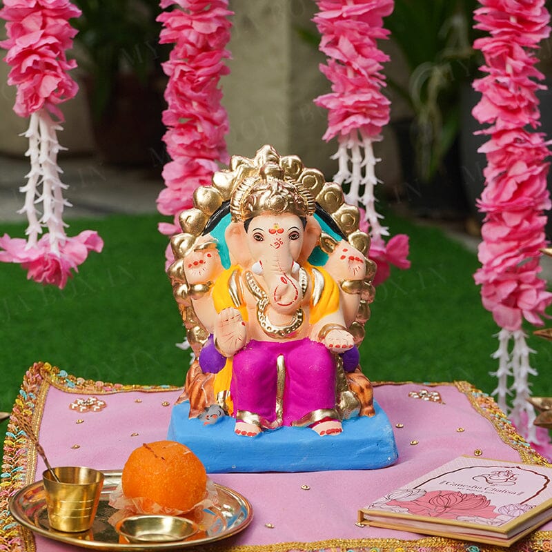 7INCH Eco-Friendly Mundakarama Ganesh | Plant-A-Ganesha