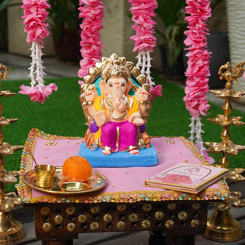 7INCH Eco-Friendly Mundakarama Ganesh | Plant-A-Ganesha