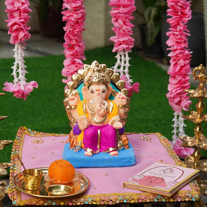 7INCH Eco-Friendly Mundakarama Ganesh | Plant-A-Ganesha