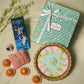 Cute Flower Fusion Bhaiya Bhabhi Rakhi Gifting Box