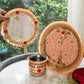 Peach Dahlia Karwa Chauth Thali Set